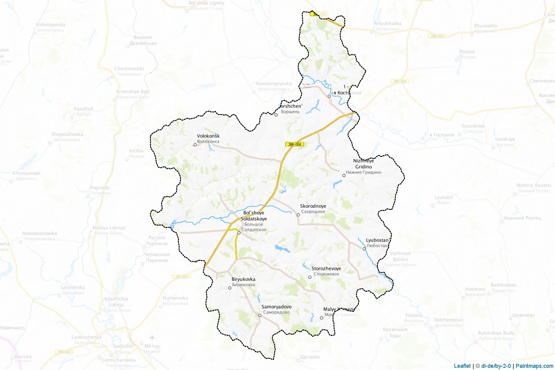 Bol'shesoldatskiy (Kursk) Haritası Örnekleri-1