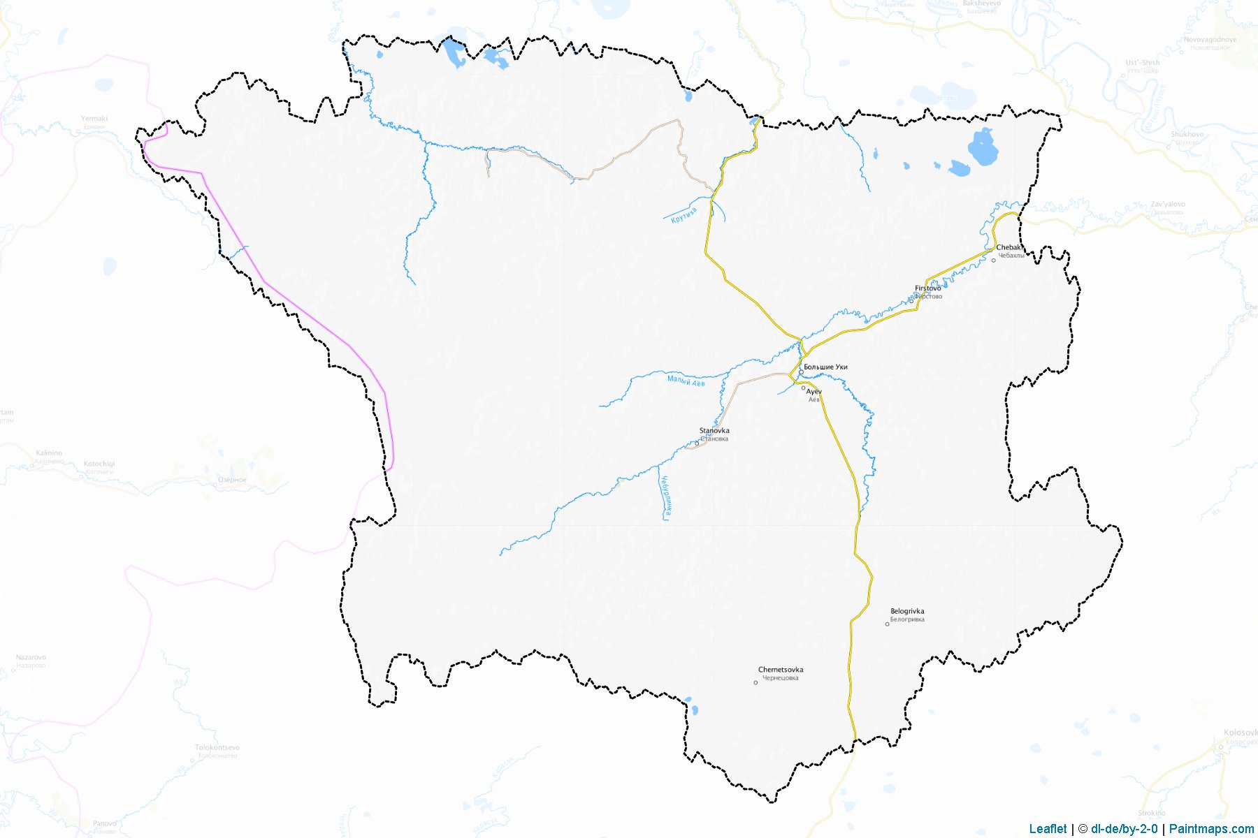 Bol'sheukovskiy (Omsk) Haritası Örnekleri-1