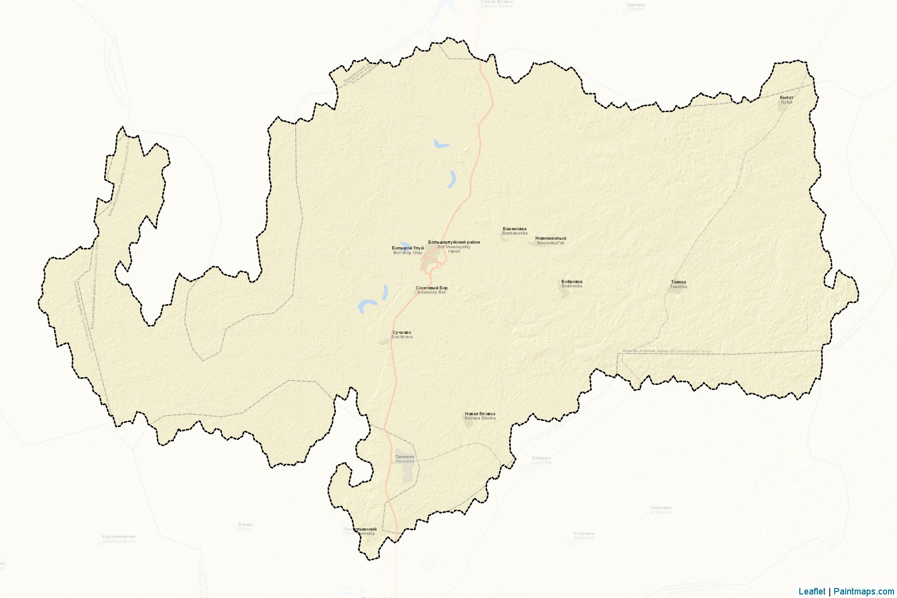 Bol'sheulujskiy (Krasnoyarsk) Map Cropping Samples-2