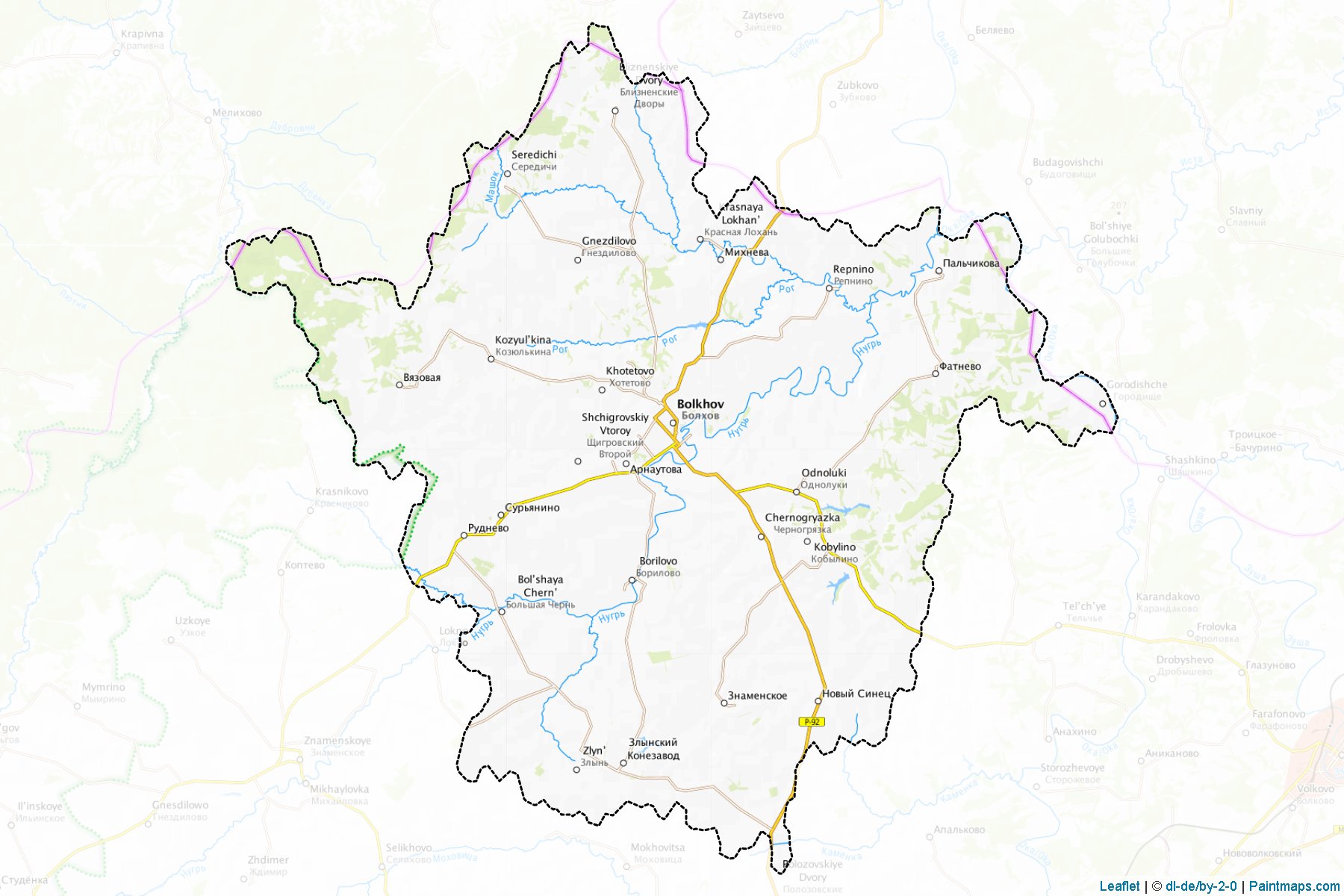 Bolkhovskiy (Oryol) Map Cropping Samples-1