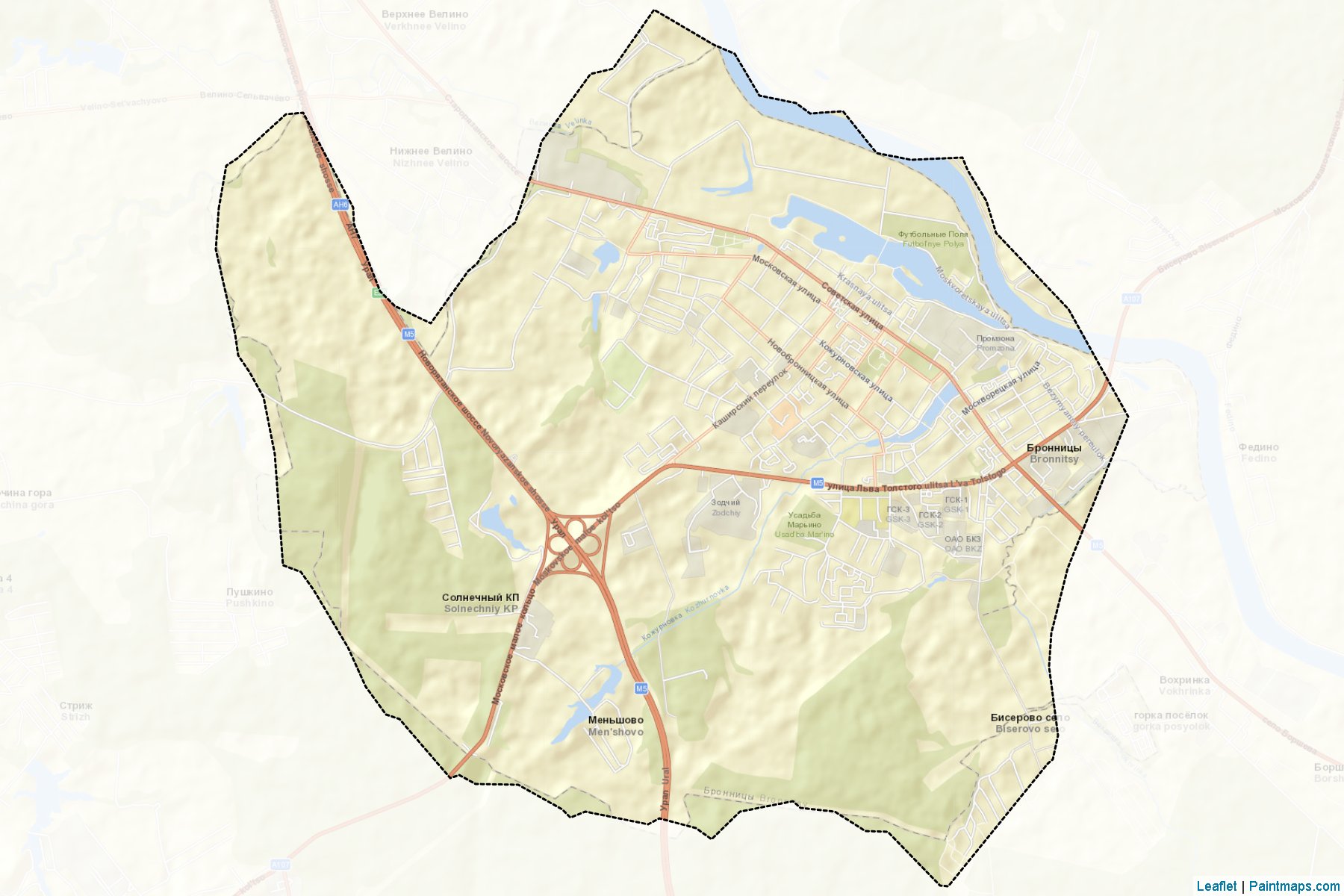 Bronnicy (Moscow Oblast) Map Cropping Samples-2