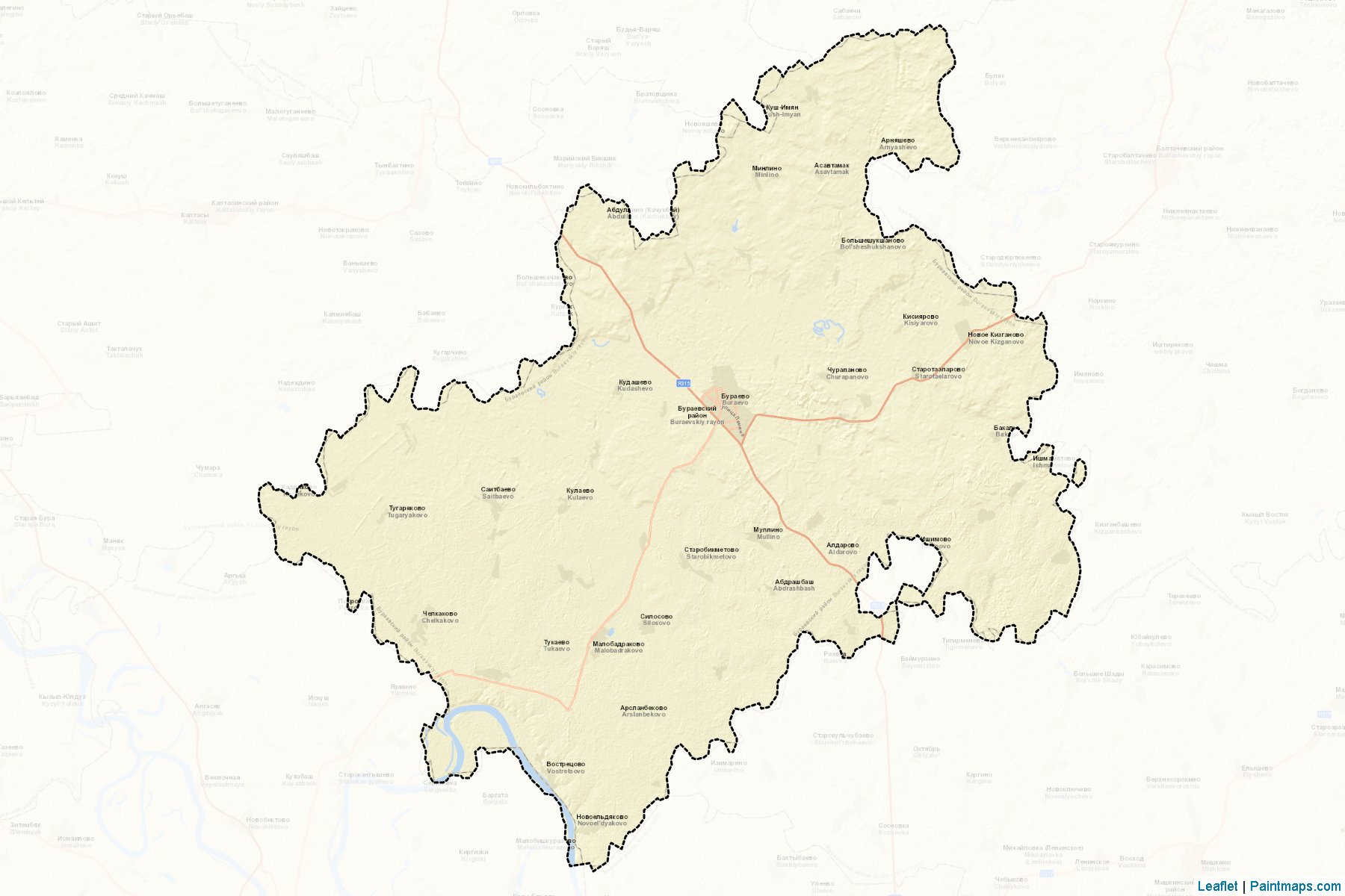 Buraevskiy (Bashkortostan) Map Cropping Samples-2