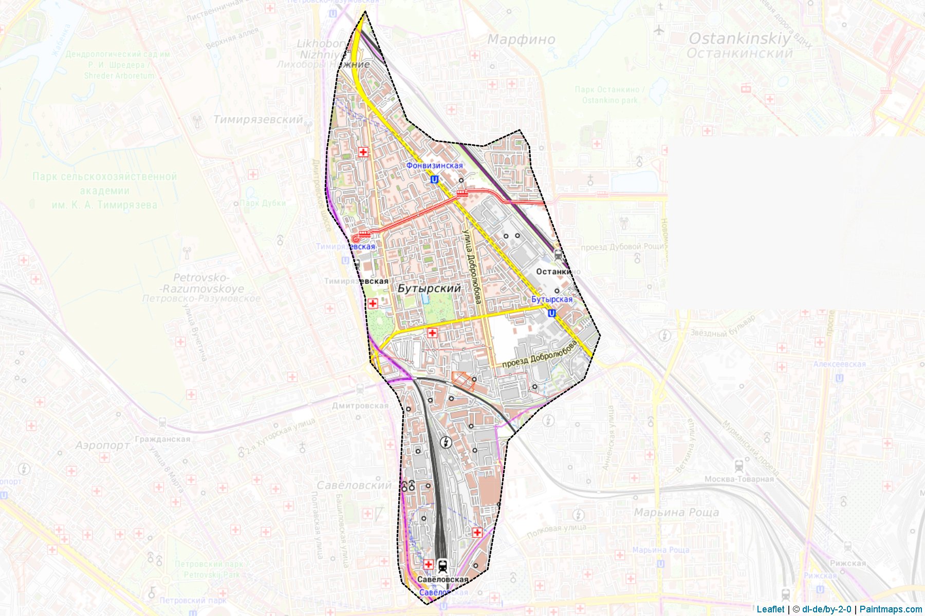 Butyrskiy (Moscow City) Map Cropping Samples-1