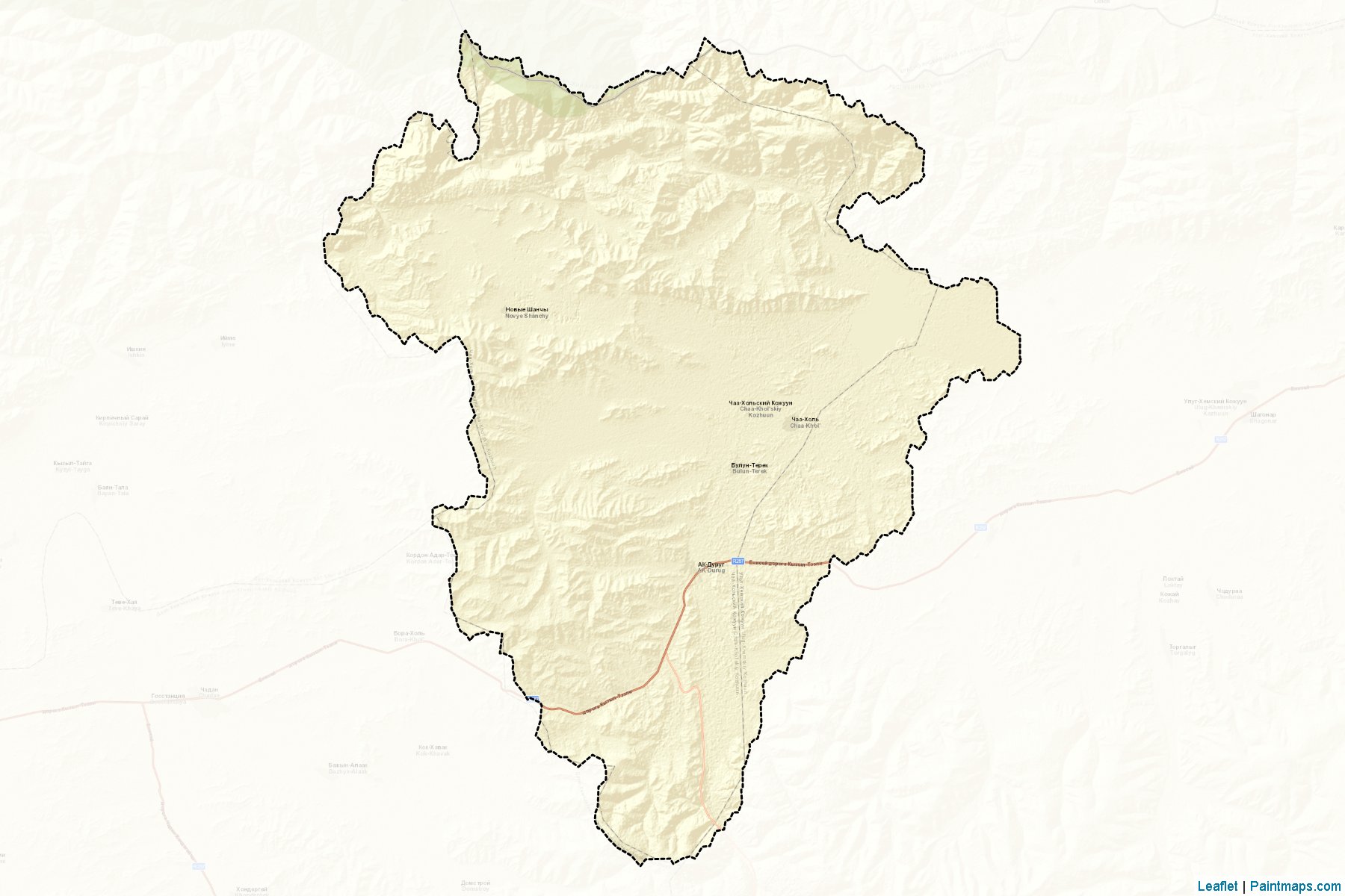 Chaa-Khol'skiy (Tuva) Map Cropping Samples-2