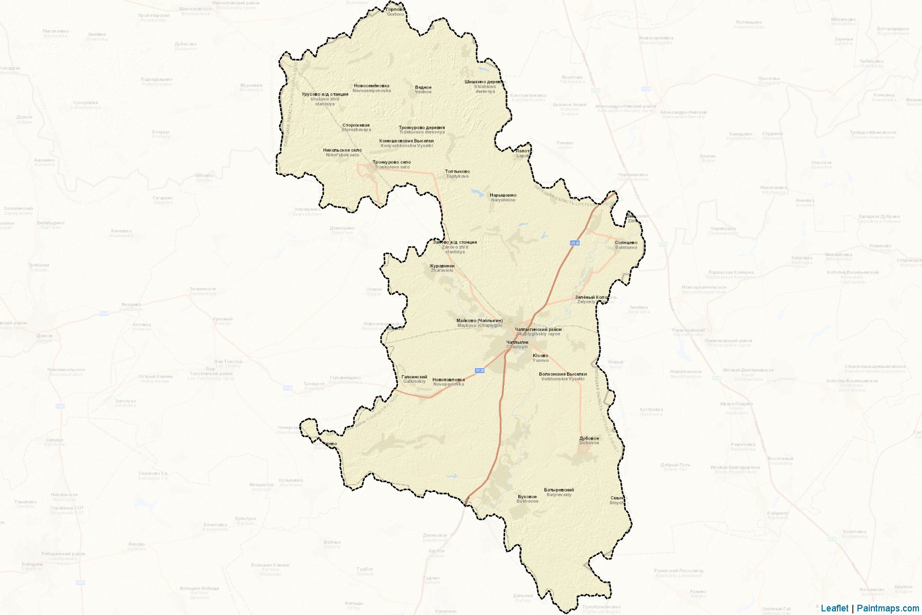 Chaplyginskiy (Lipetsk) Map Cropping Samples-2