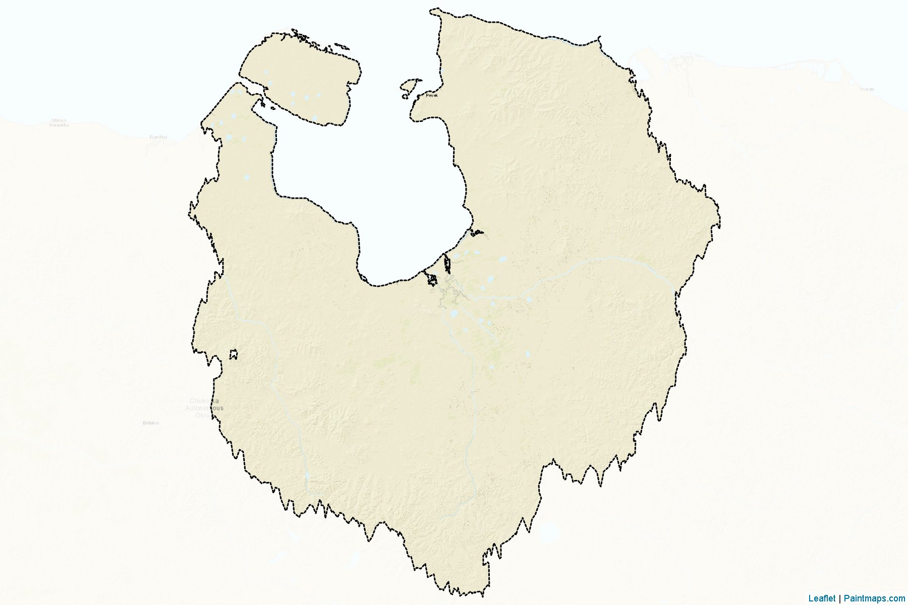 Muestras de recorte de mapas Chaunskiy (Chukotka)-2