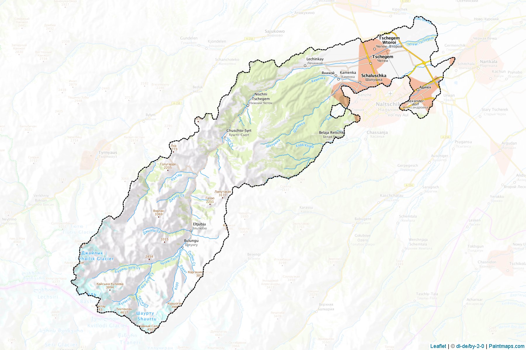 Chegemskiy (Kabardino-Balkar) Map Cropping Samples-1