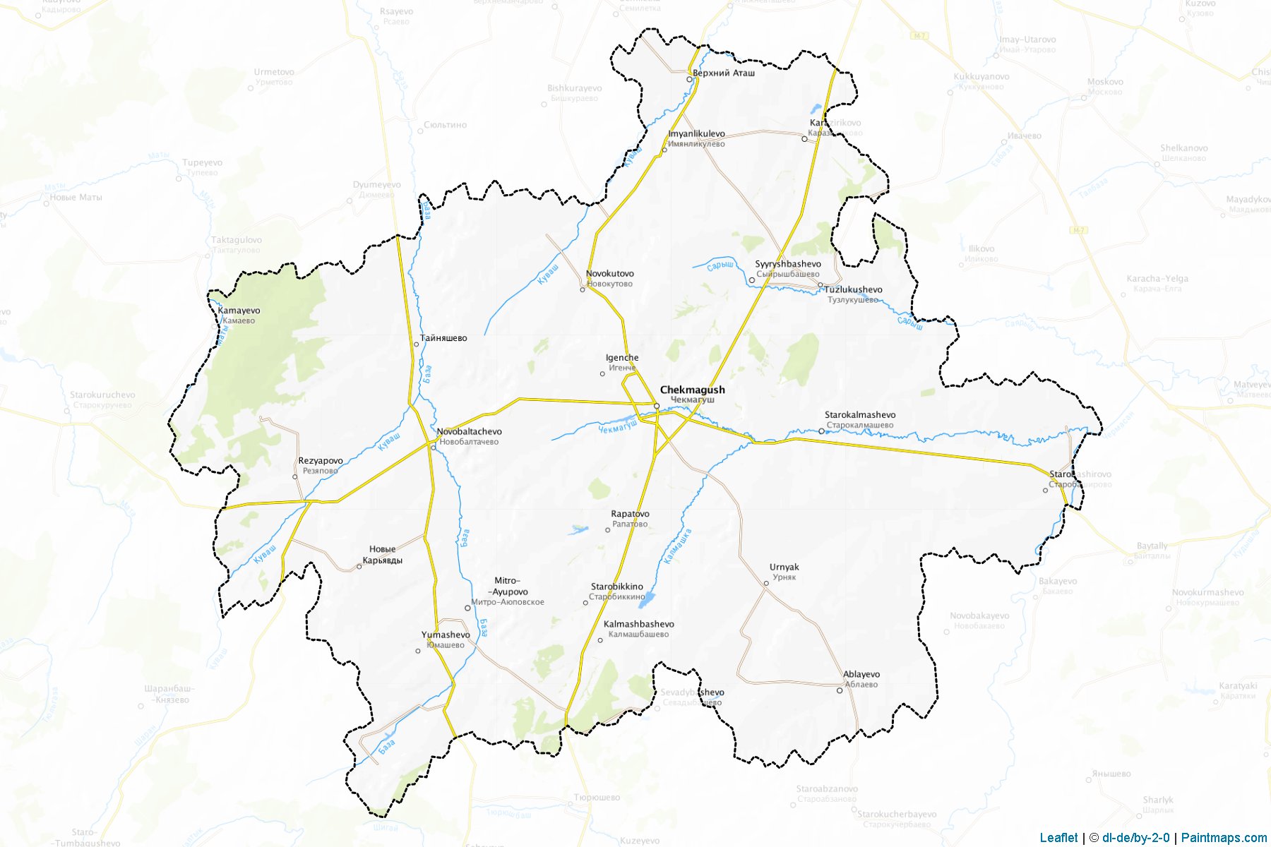 Chekmagushevskiy (Bashkortostan) Map Cropping Samples-1