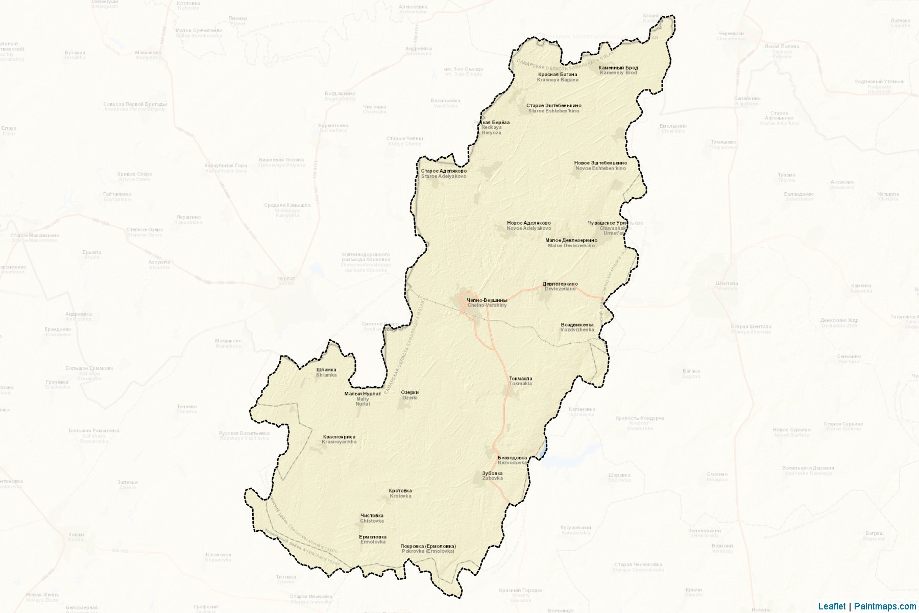 Chelno-Vershinskiy (Samara) Map Cropping Samples-2