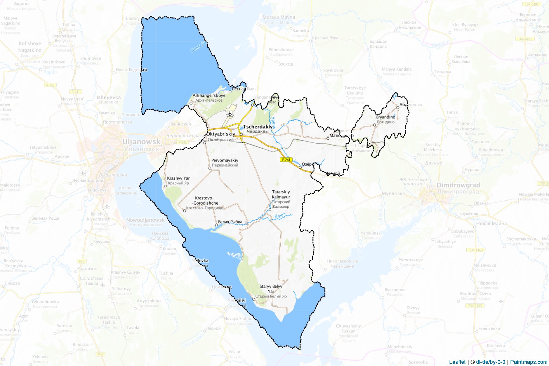 Cherdaklinskiy (Ulyanovsk) Map Cropping Samples-1