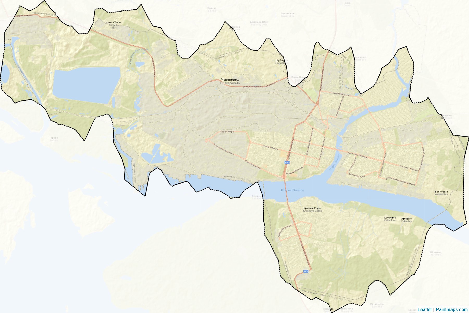 Cherepovec (Vologda) Map Cropping Samples-2