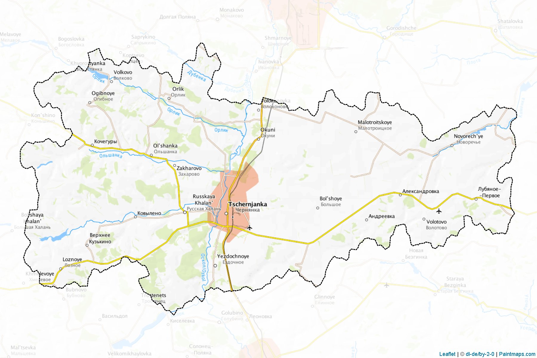 Muestras de recorte de mapas Chernjanskiy (Belgorod)-1