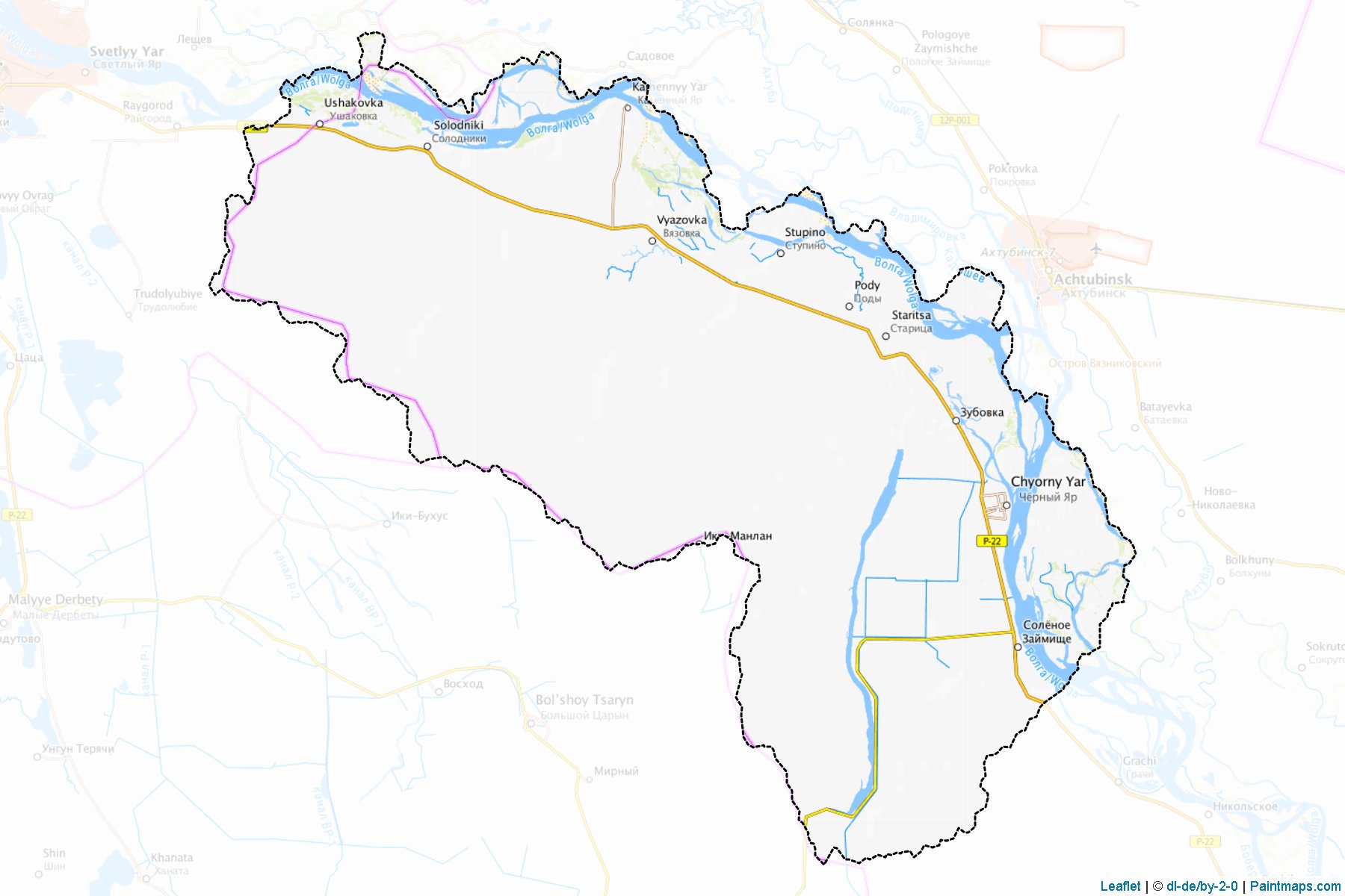 Chernojarskiy (Astrakhan) Map Cropping Samples-1