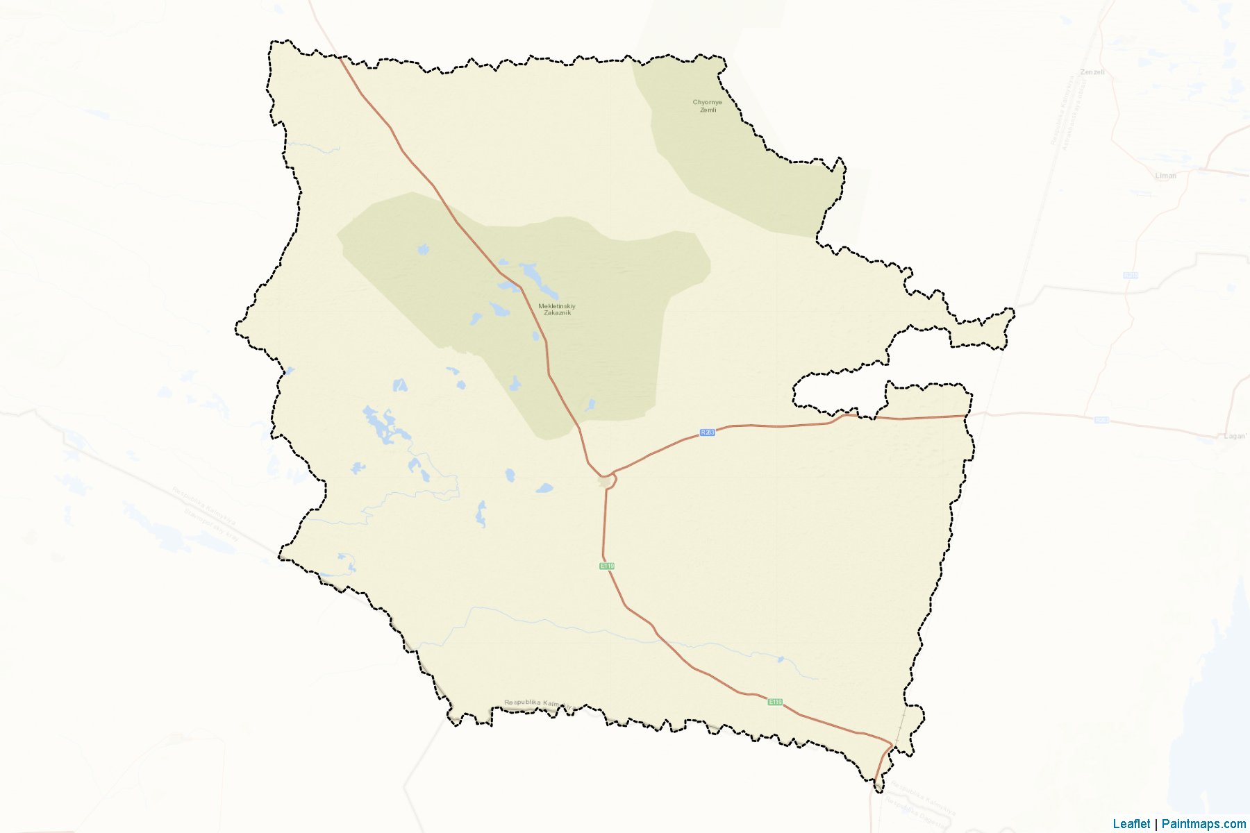 Chernozemel'skiy (Kalmykia) Map Cropping Samples-2