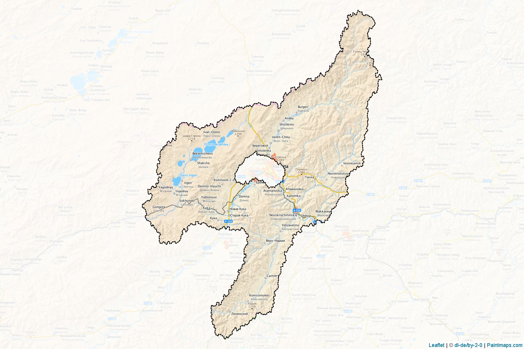 Chitinskiy (Zabaykalsky) Map Cropping Samples-1