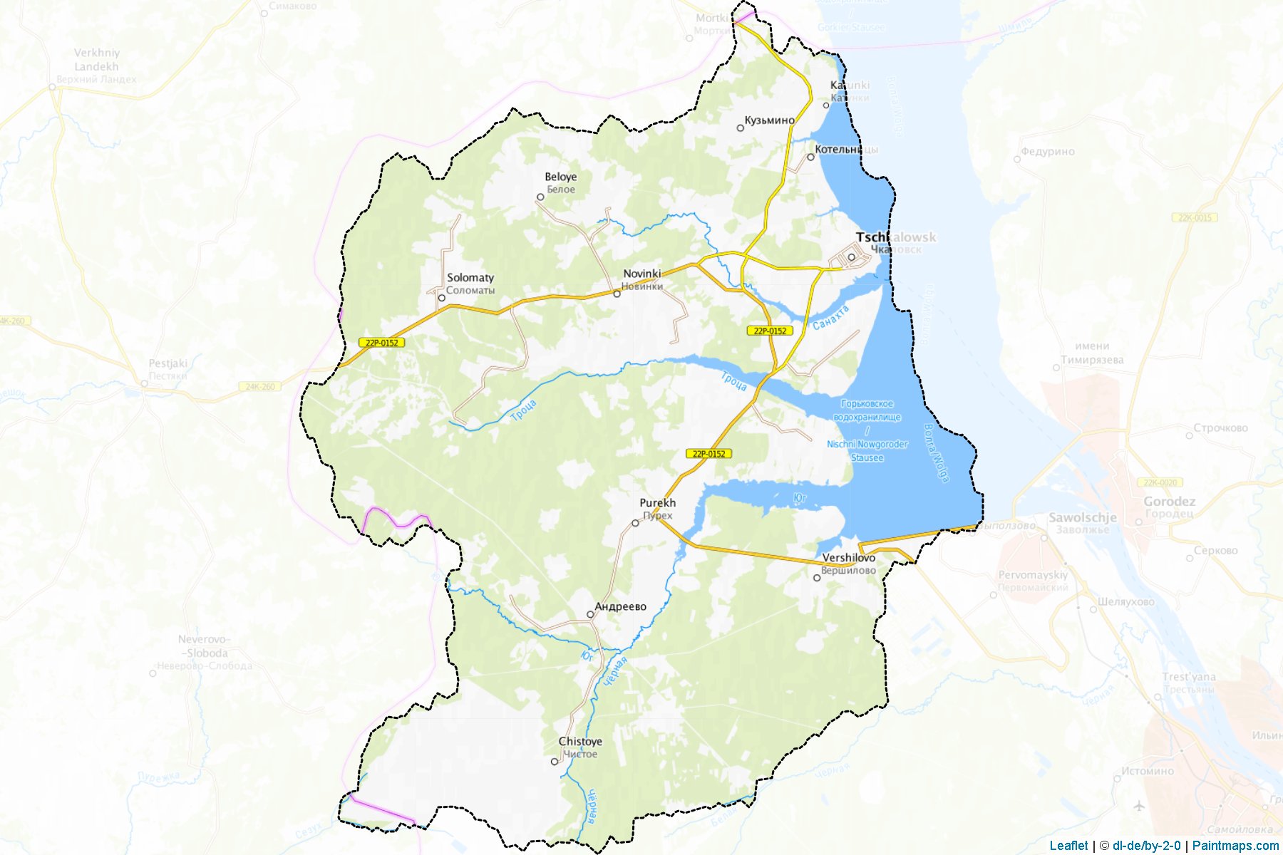 Chkalovskiy (Nizhny Novgorod) Map Cropping Samples-1