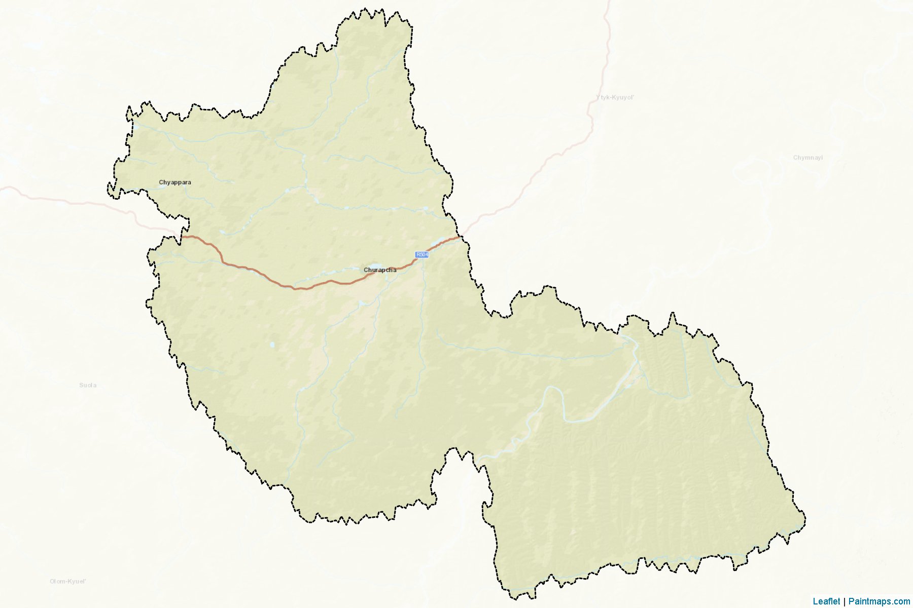 Churapchinskiy (Sakha) Map Cropping Samples-2