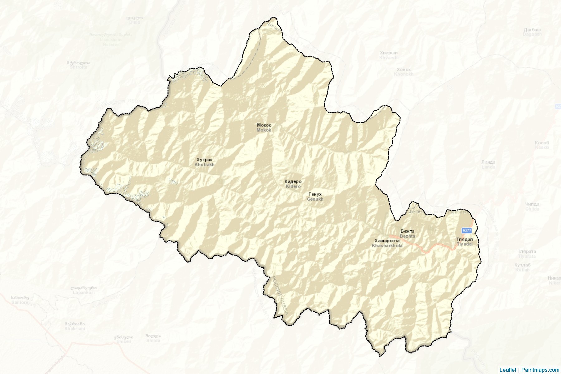 Cuntinskiy (Dagestan) Map Cropping Samples-2