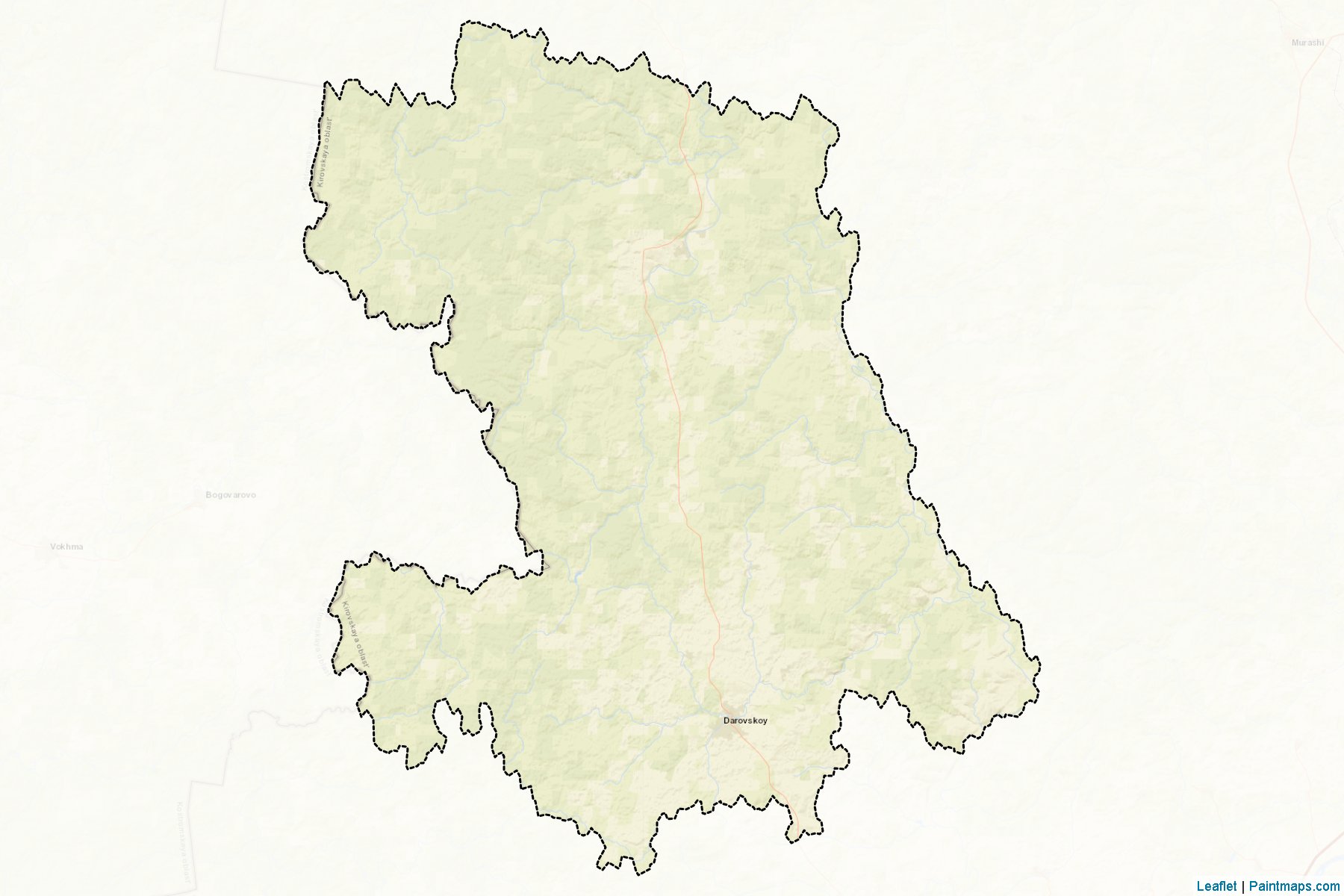 Muestras de recorte de mapas Darovskoj (Kirov)-2