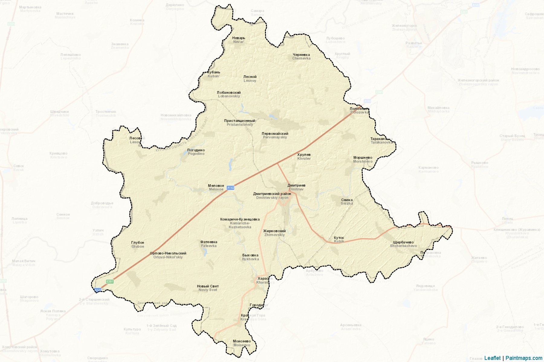 Dmitrievskiy (Kursk) Map Cropping Samples-2