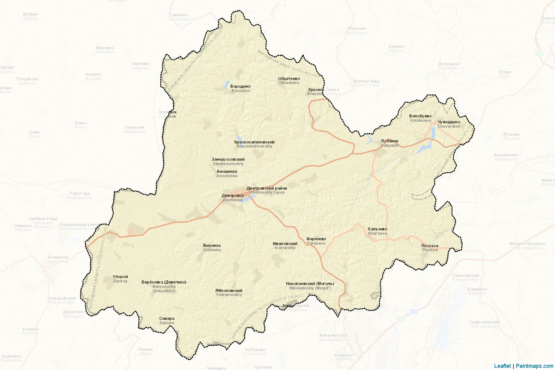 Dmitrovskiy (Oryol) Map Cropping Samples-2