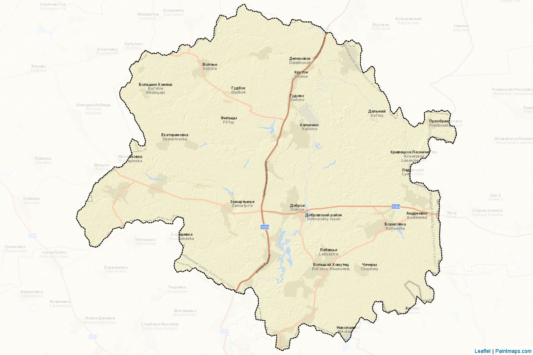 Dobrovskiy (Lipetsk) Map Cropping Samples-2