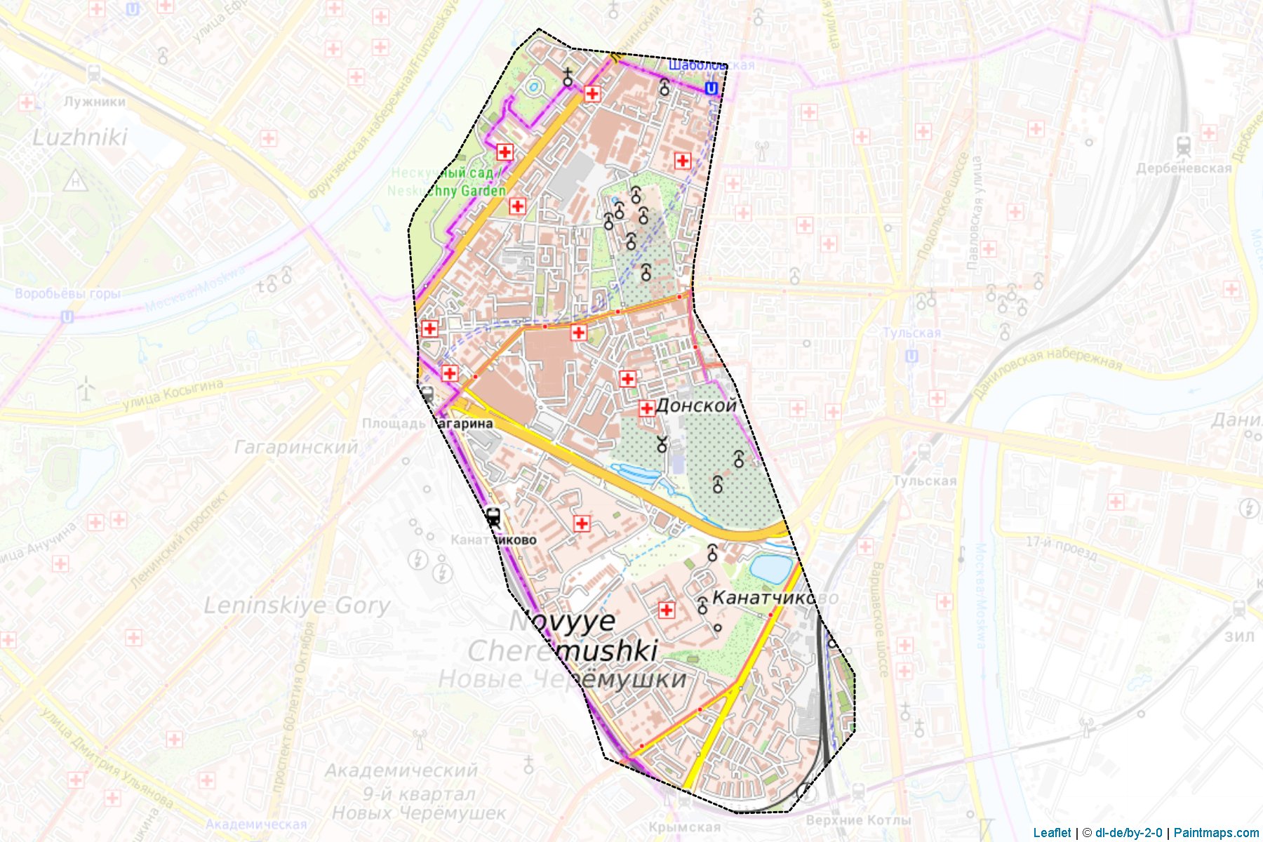 Donskoj (Moscow City) Map Cropping Samples-1