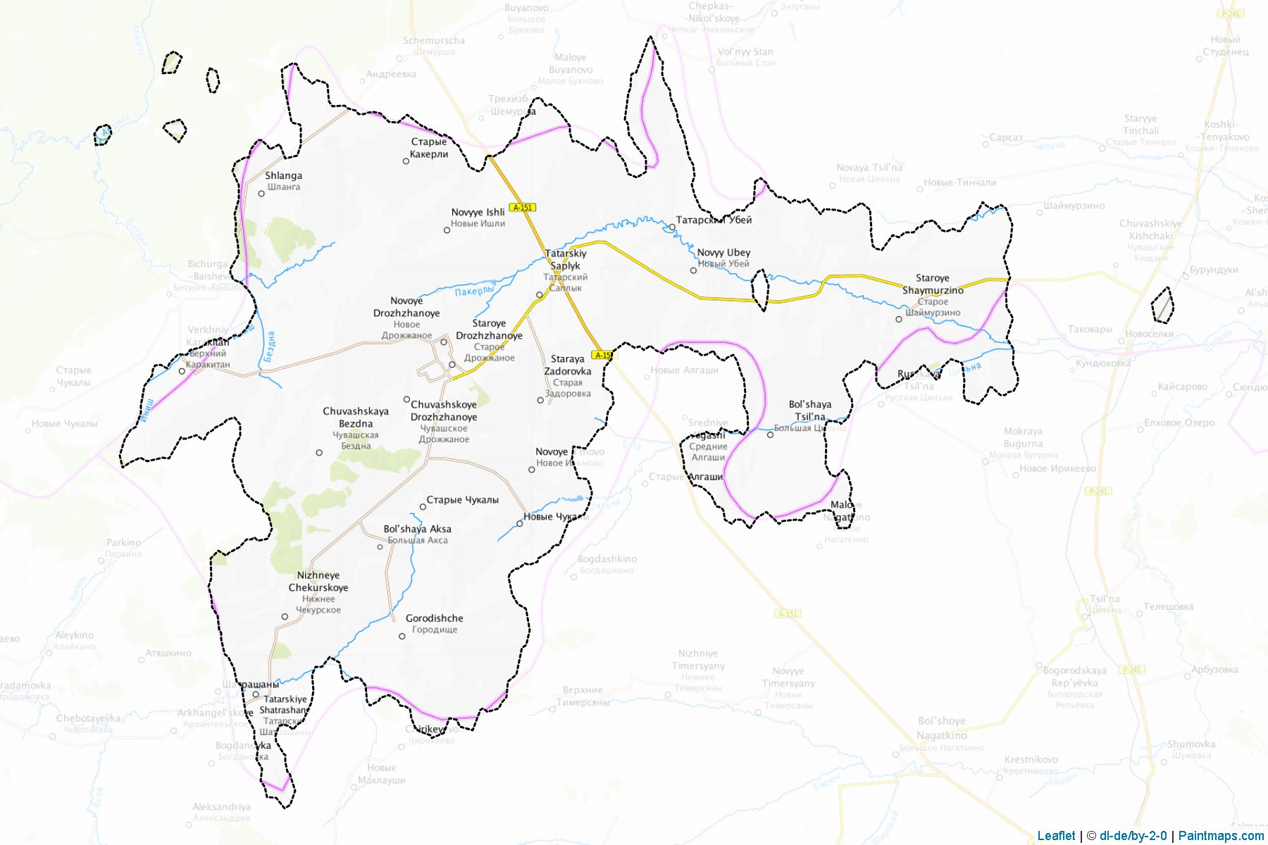 Drozhzhanovskiy (Tatarstan) Map Cropping Samples-1