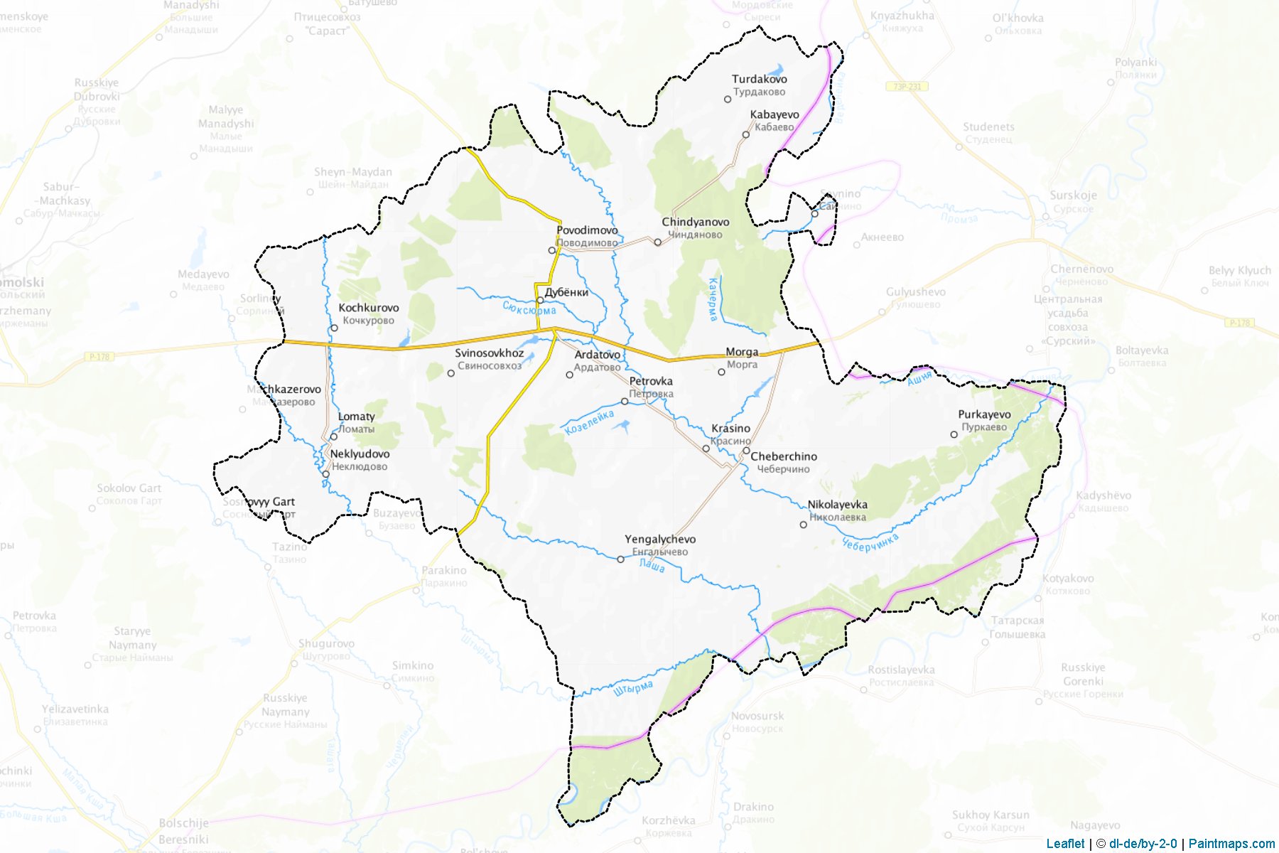 Dubenskiy (Mordovia) Map Cropping Samples-1