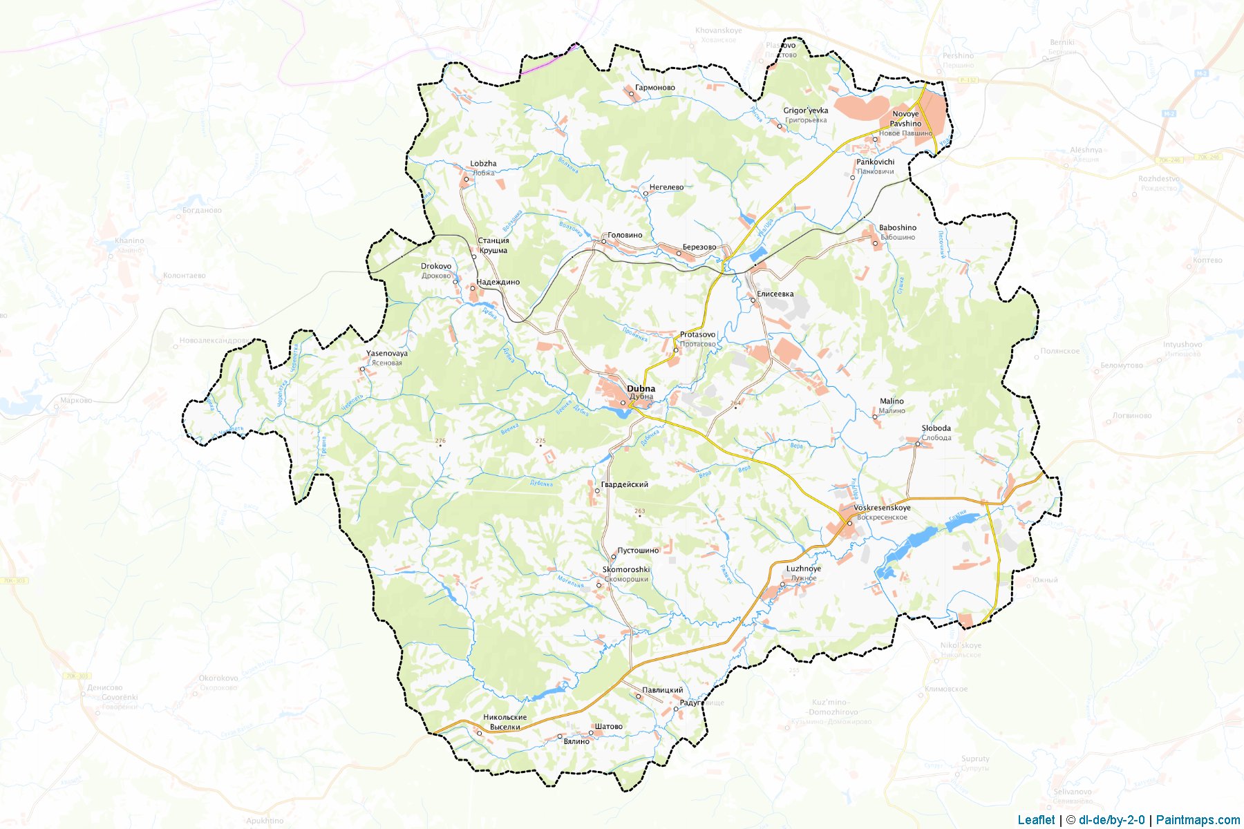 Dubenskiy (Tula) Haritası Örnekleri-1