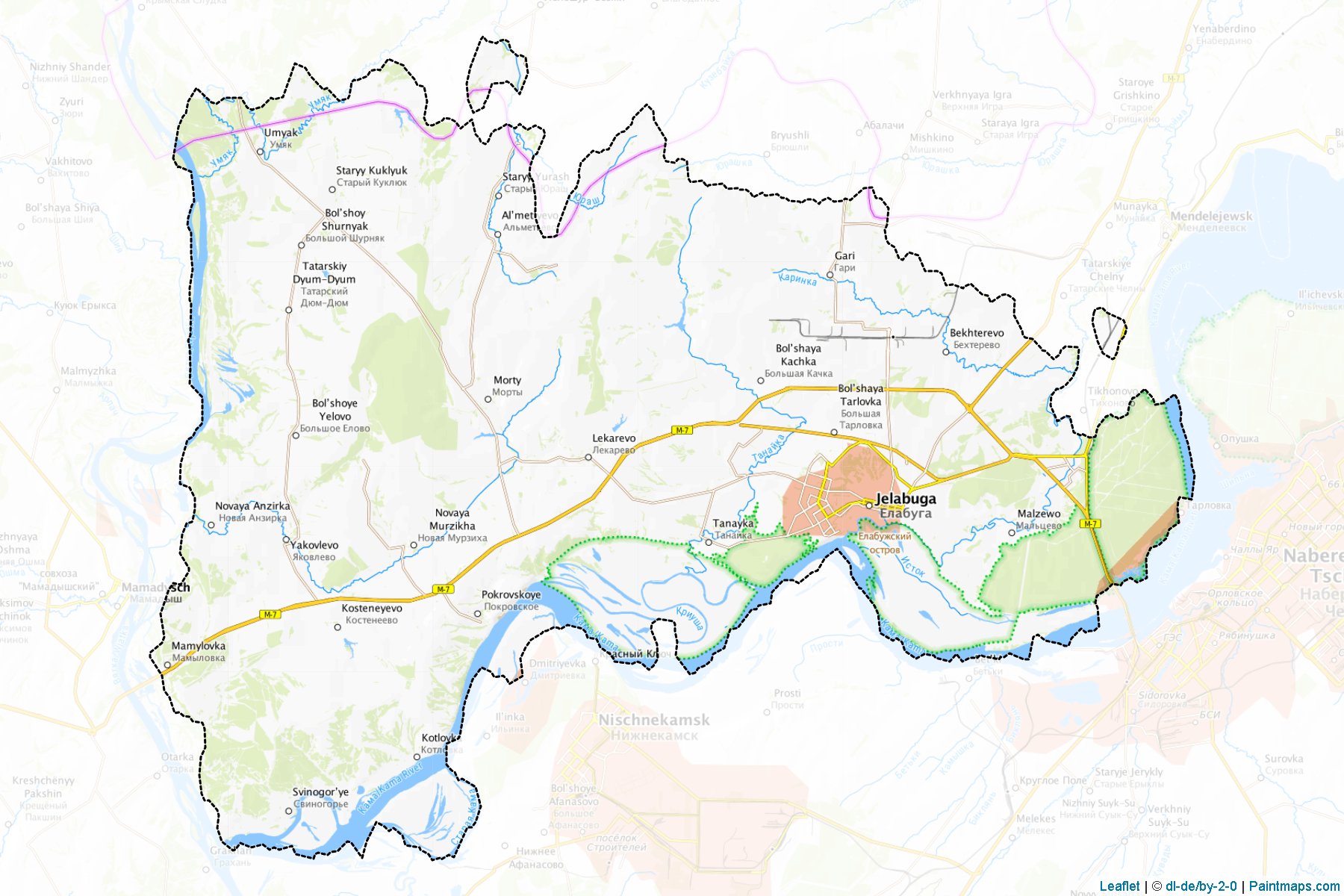 Elabuzhskiy (Tataristan) Haritası Örnekleri-1