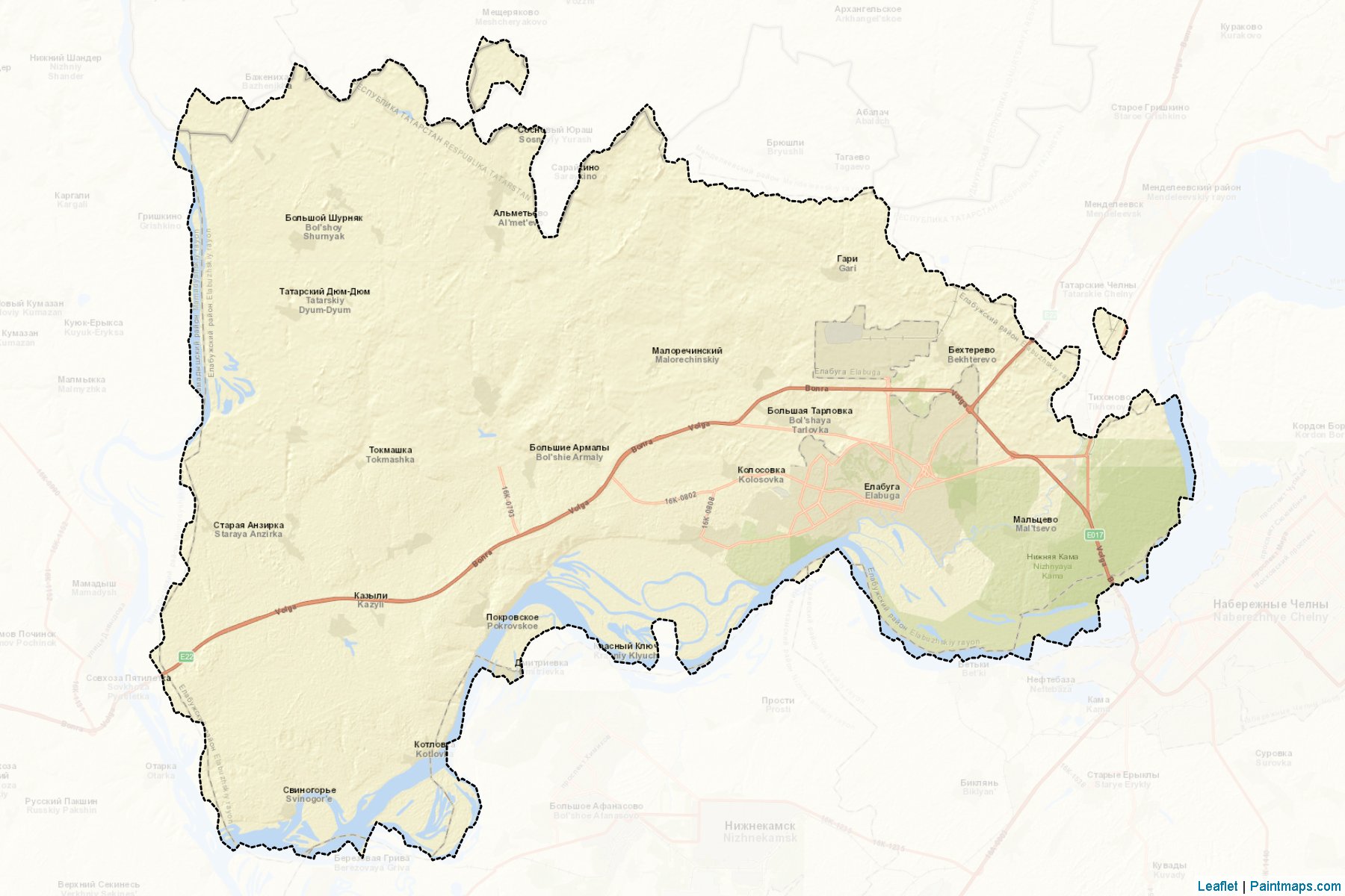 Elabuzhskiy (Tataristan) Haritası Örnekleri-2