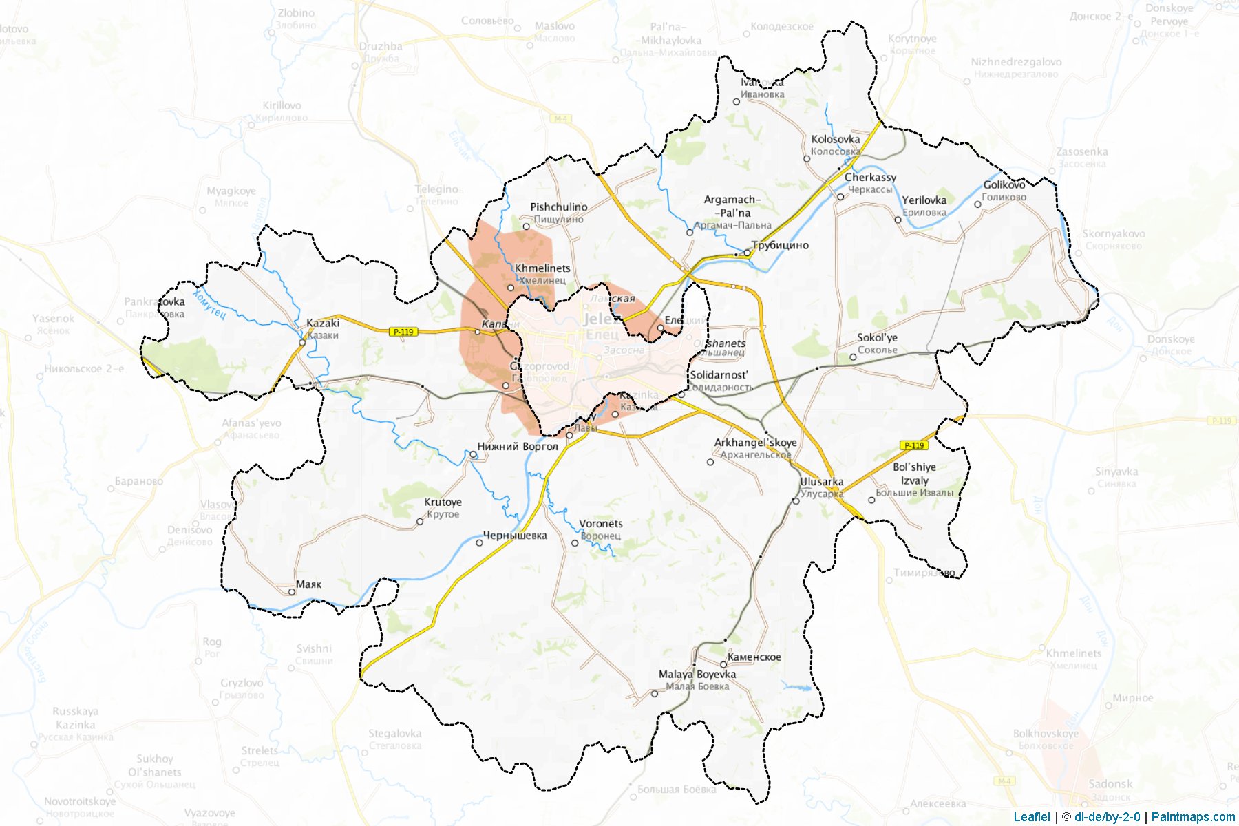 Eleckij (Lipetsk) Haritası Örnekleri-1