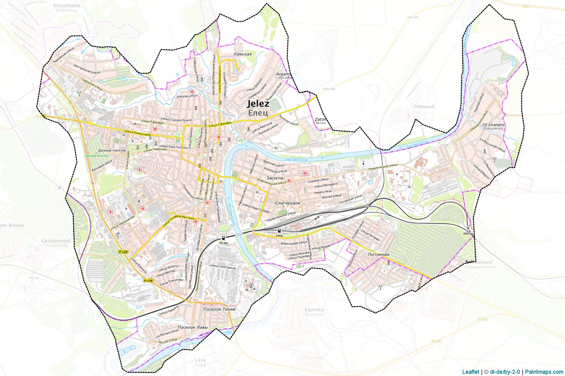 Elec (Lipetsk) Haritası Örnekleri-1