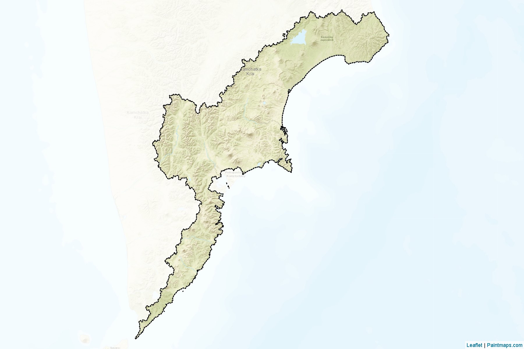 Muestras de recorte de mapas Elizovskiy (Kamchatka)-2