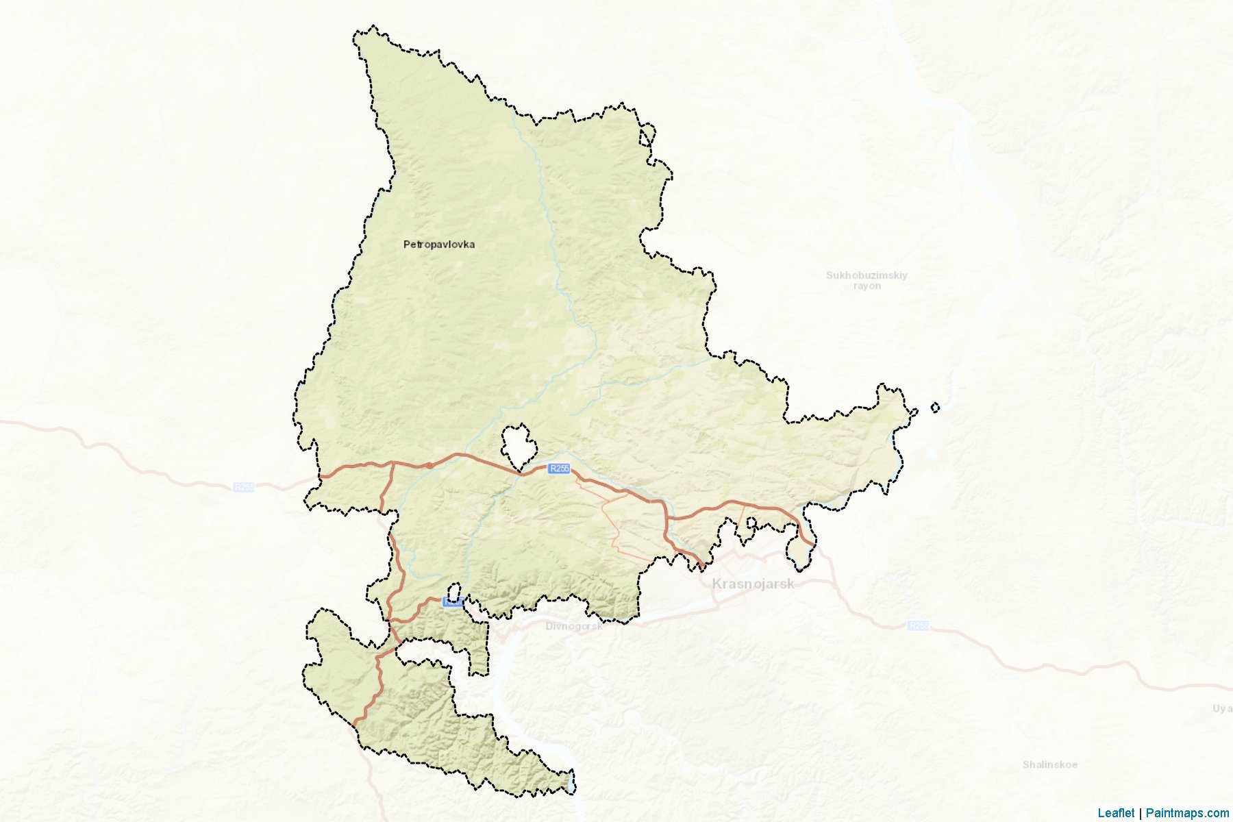 Muestras de recorte de mapas Emel'janovskiy (Krasnoyarsk)-2