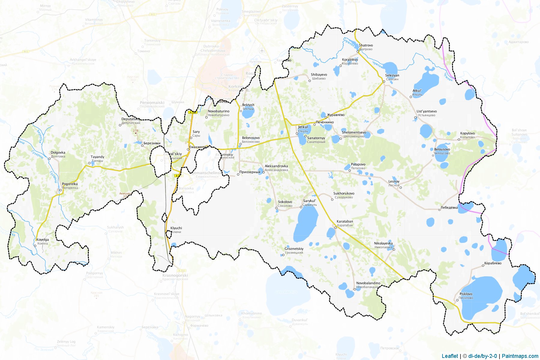 Etkul'skiy (Chelyabinsk) Map Cropping Samples-1