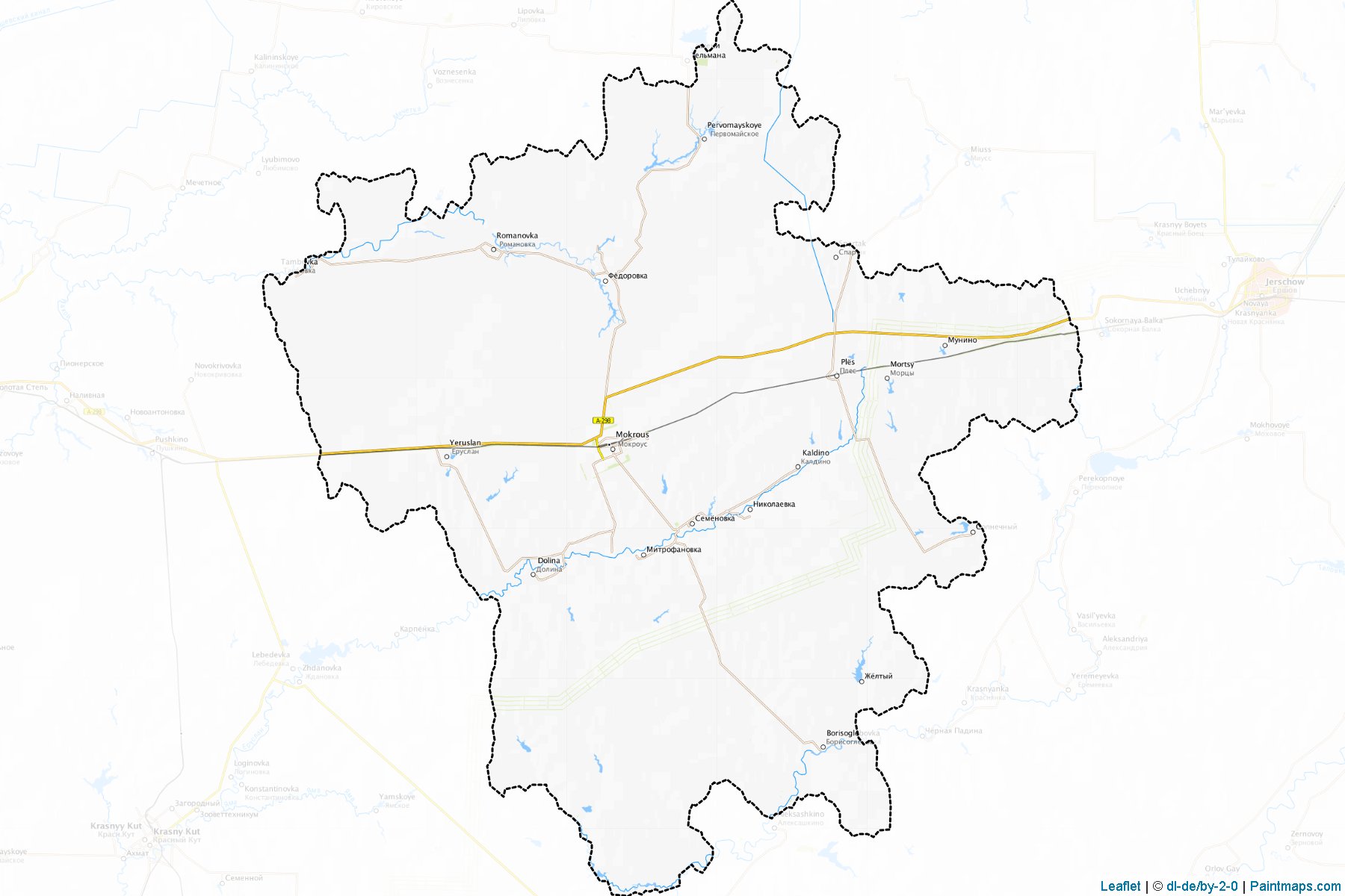 Fjodorovskiy (Saratov) Map Cropping Samples-1