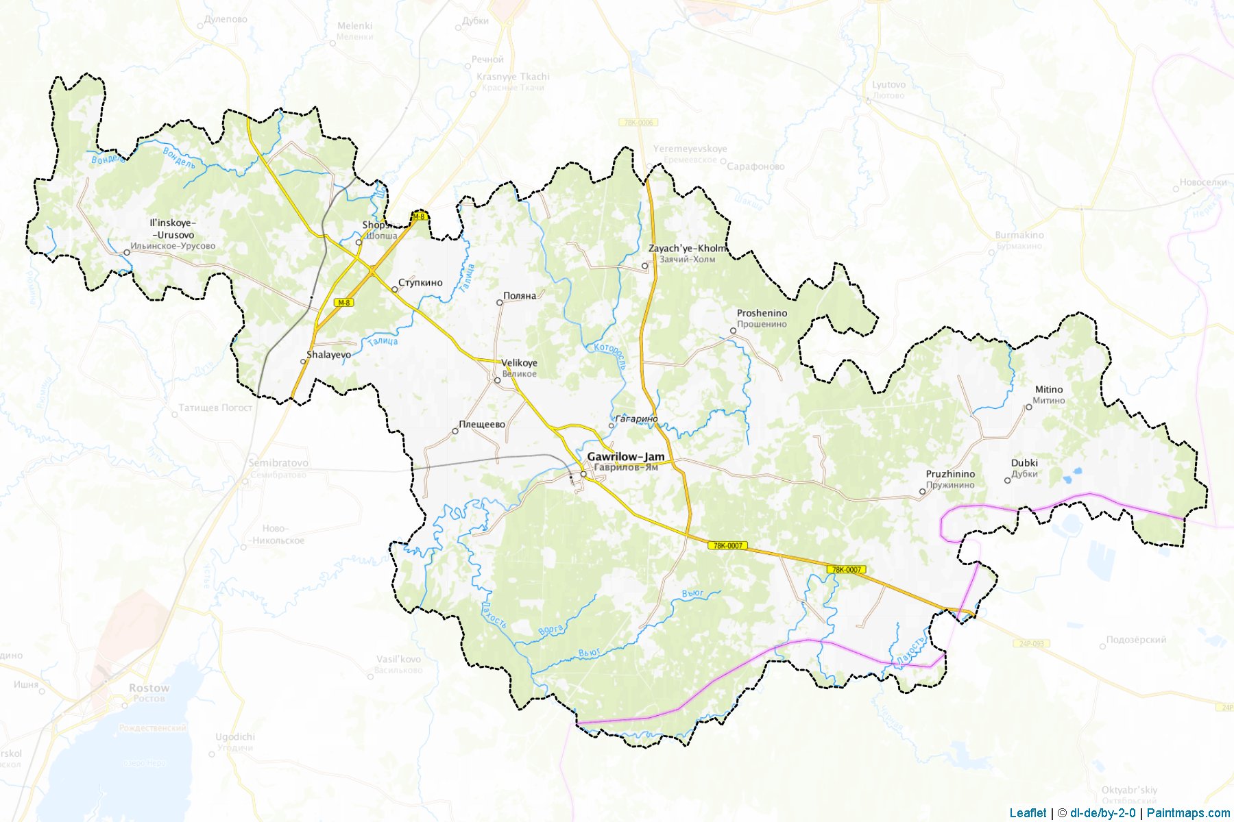 Gavrilov-JAmskiy (Yaroslavl) Map Cropping Samples-1