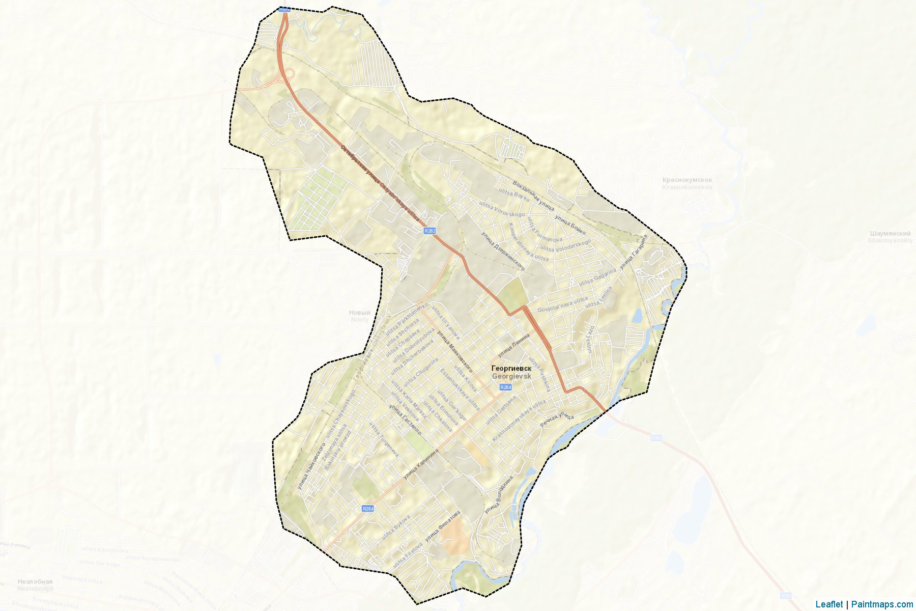 Georgievsk (Stavropol) Map Cropping Samples-2