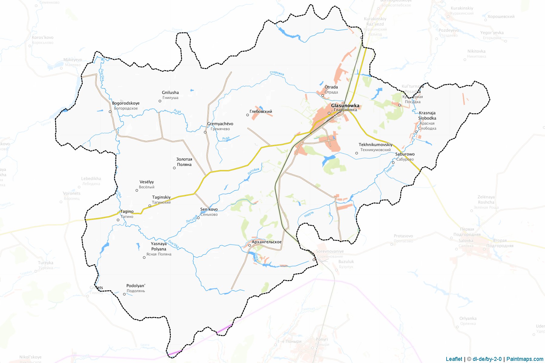 Glazunovskiy (Oryol) Map Cropping Samples-1