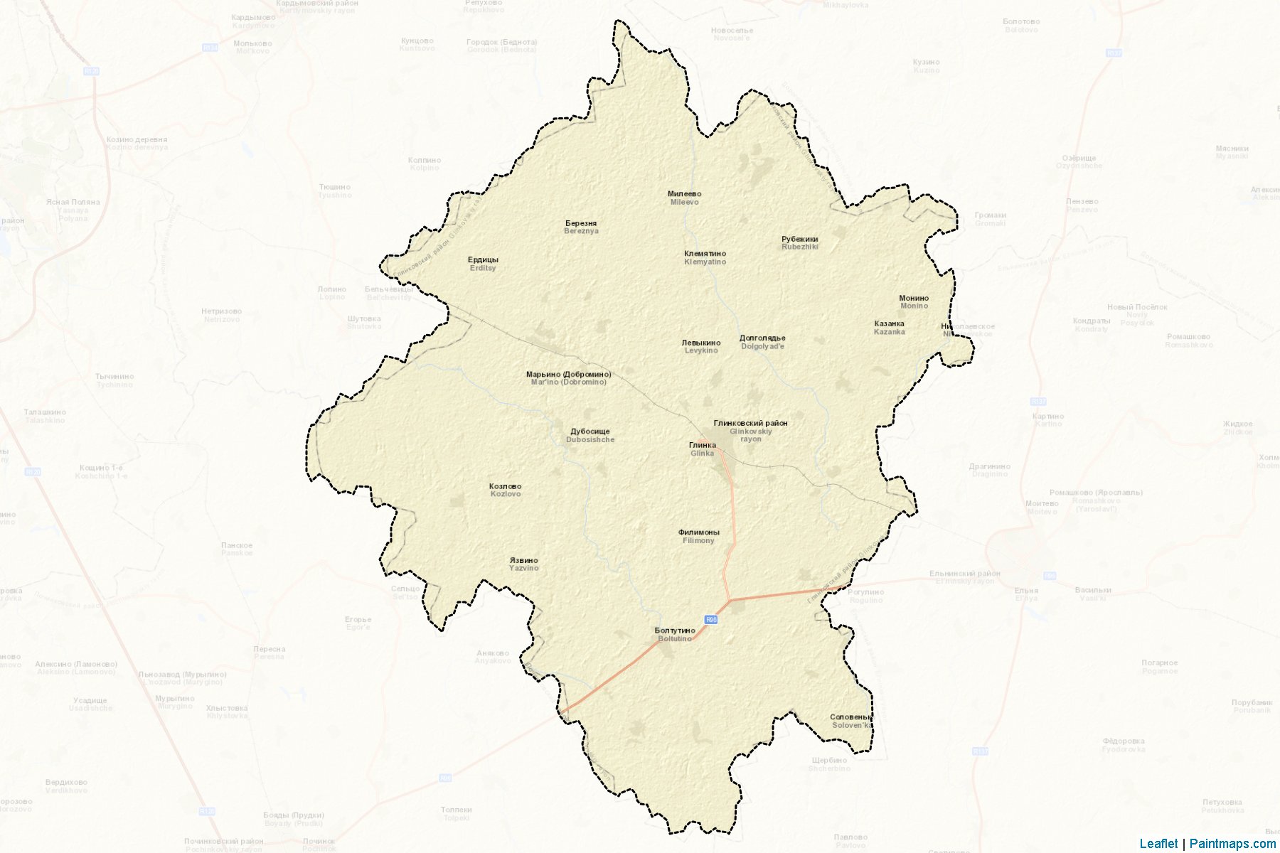 Glinkovskiy (Smolensk) Map Cropping Samples-2