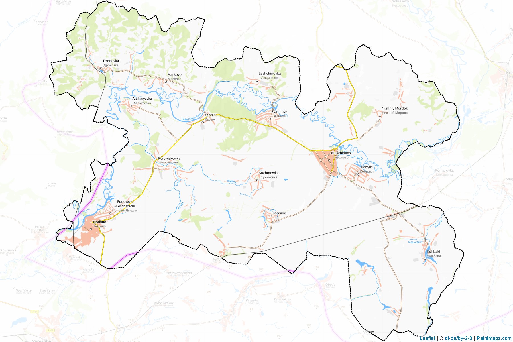 Glushkovskiy (Kursk) Haritası Örnekleri-1