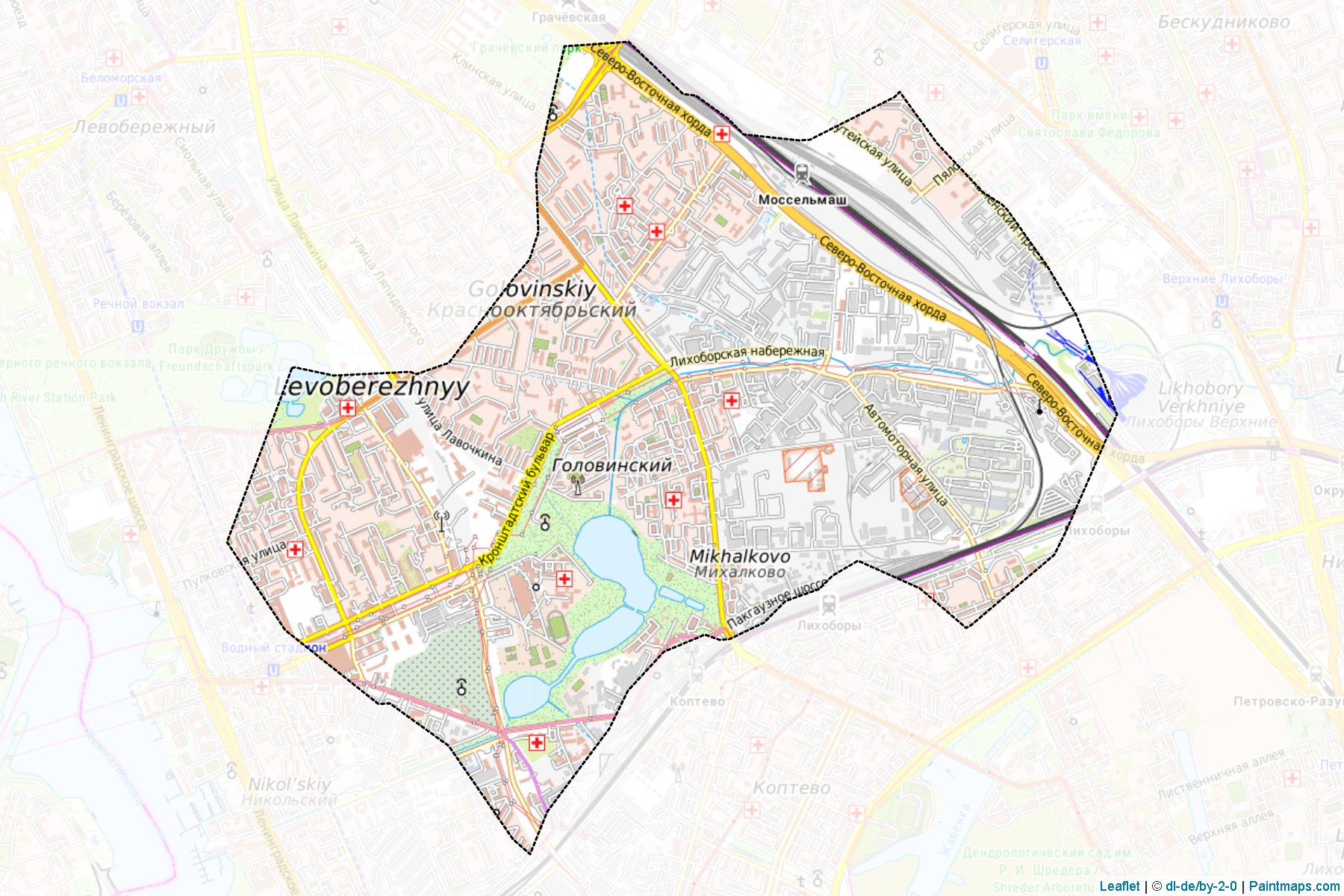 Golovinskiy (Moscow City) Map Cropping Samples-1