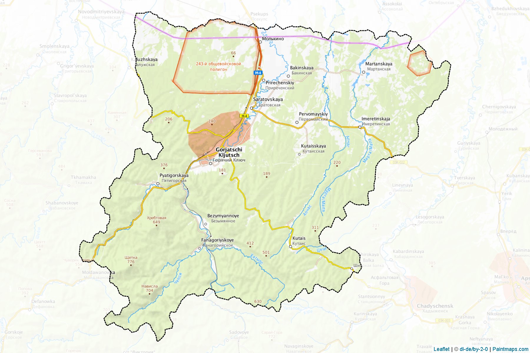 Gorjachij Kljuch (Krasnodar) Map Cropping Samples-1