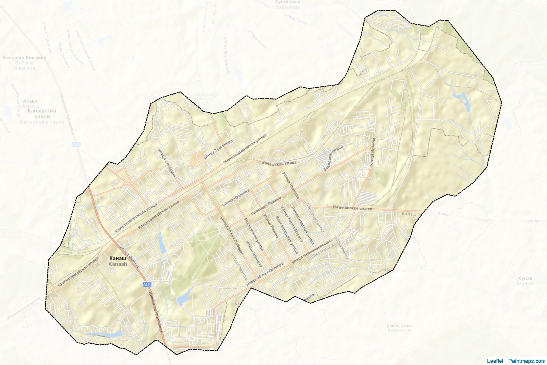 Kanash (Chuvash) Map Cropping Samples-2