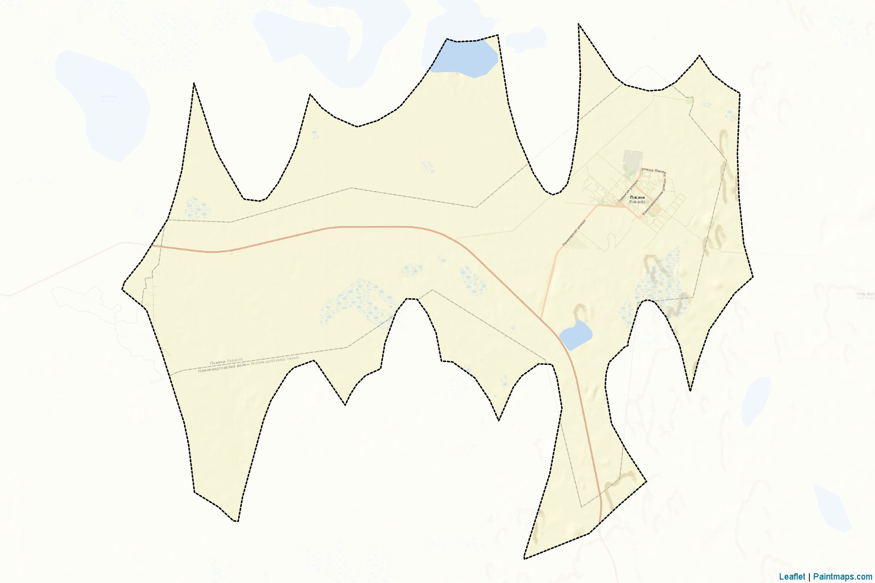 Pokachi (Khanty-Mansi) Map Cropping Samples-2