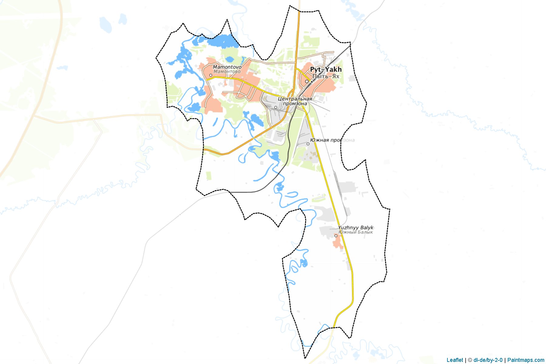 Pyt'-Jakh (Khanty-Mansi) Map Cropping Samples-1