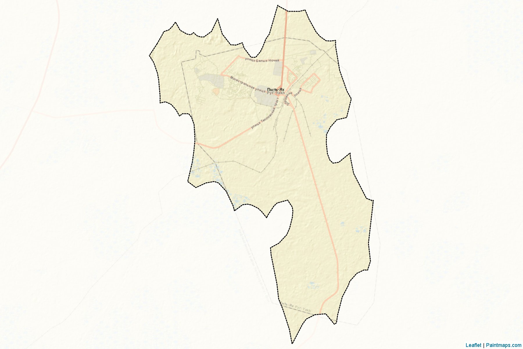 Pyt'-Jakh (Khanty-Mansi) Map Cropping Samples-2