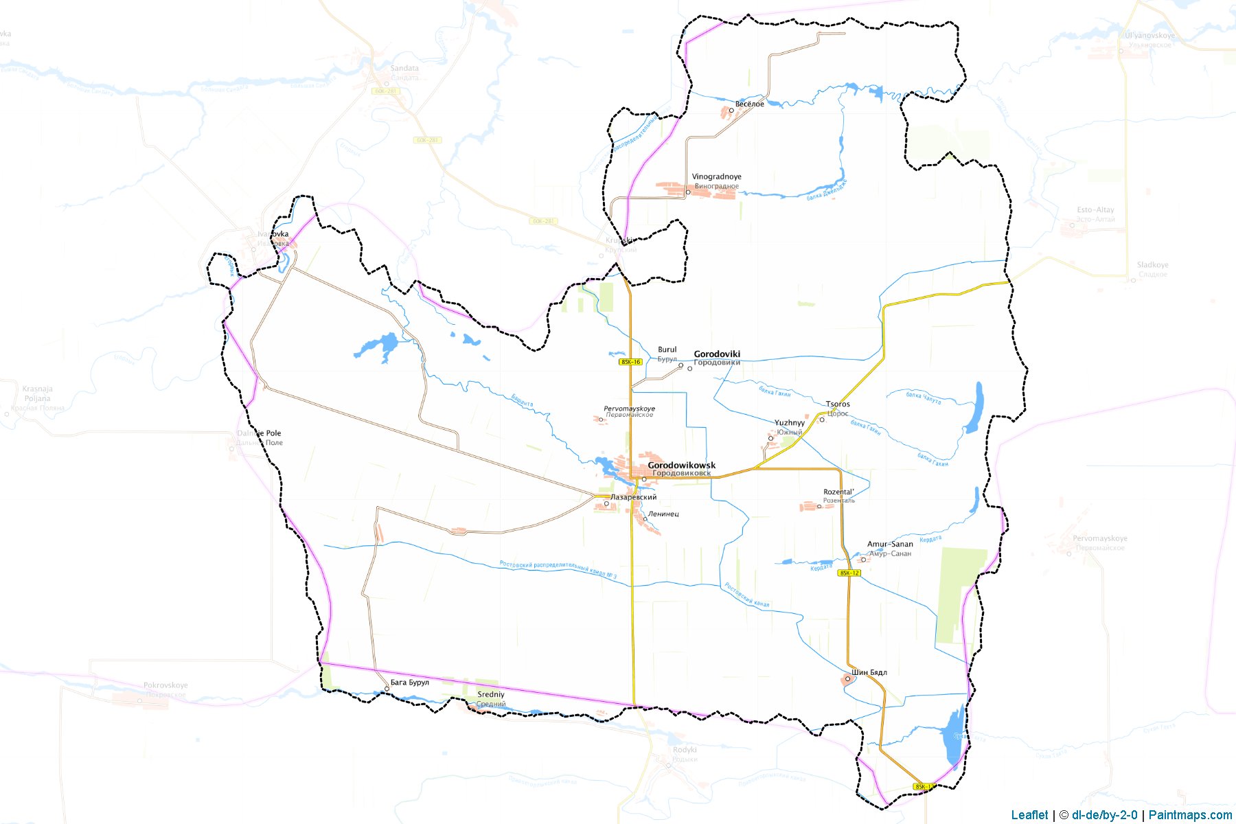 Muestras de recorte de mapas Ovikovskiy (Kalmykia)-1